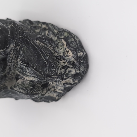 Soapstone Sculpture Inuit Man and Woman in Canoes - A Wolf Original - Picture 6 of 9